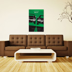 Bullitt Minimal Movie Poster (18"W x 26"H x 0.75"D)