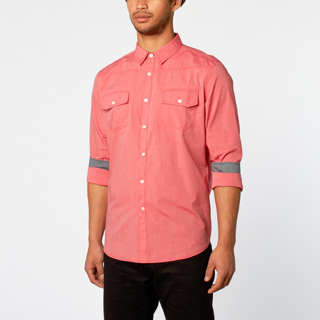 Refuge Woven Shirt // Red (S)