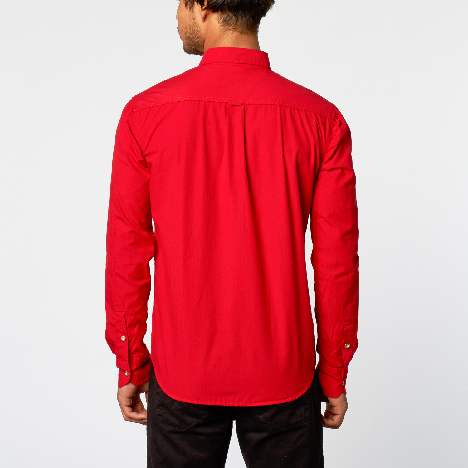 Blinder Woven Shirt // Neon Red (L) - Micros - Touch of Modern