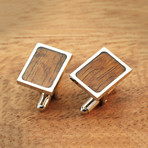 Titanium + Koa Wood Cufflink