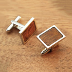 Titanium + Koa Wood Cufflink