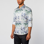 Landscape Slim Fit Button-Up Shirt // Multi (L)