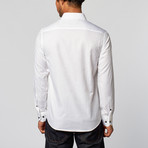 Shadow Design Slim Fit Button-Up Shirt // White (L)
