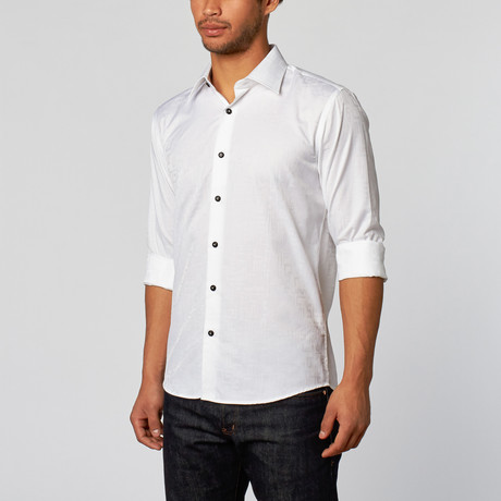 Shadow Design Slim Fit Button-Up Shirt // White (XS)