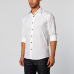 Shadow Design Slim Fit Button-Up Shirt // White (XL)