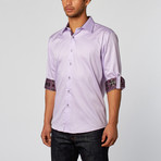 Slim Fit Button-Up Shirt // Lavender (M)
