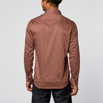 Confetti Slim Fit Button-Up Shirt // Brick (L)