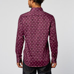Slim Fit Button-Up Shirt // Purple (2XL)