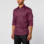 Slim Fit Button-Up Shirt // Purple (M)