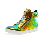 Zeus High Top // Gold Wld Crocodile (US: 9)