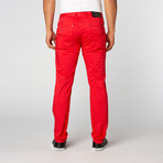 Date Night Comfort Fit Casual Pant // Red (32WX32L)