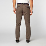 Grid Comfort Fit Pant // Brown (42WX32L)