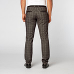 T.R. Premium // Comfort Fit Casual Plaid Pant // Grey (30WX32L)