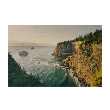 Oregon Cliffs // Wood Print (24" x 16")