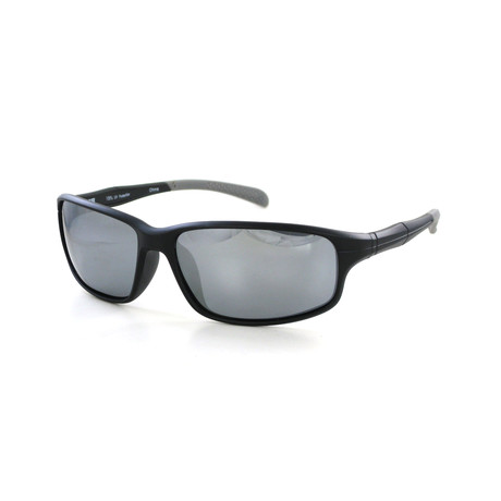 Wrap Sunglasses // Matte Black + Gray Tips