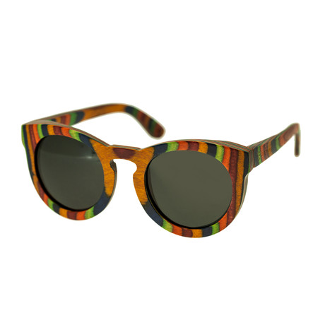 Kekai Sunglasses (Multi-Color Frame // Black Lens)