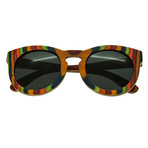 Kekai Sunglasses (Multi-Color Frame // Black Lens)