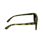Garcia Sunglasses (Green Zebra Frame // Gold Lens)