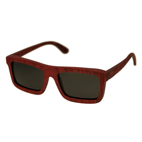 Clark Sunglasses (Cherry Frame // Black Lens)