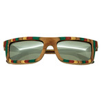 Philbin Sunglasses (Multi-Color Frame // Gold Lens)