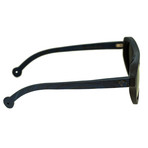Machado Sunglasses (Blue Frame // Black Lens)