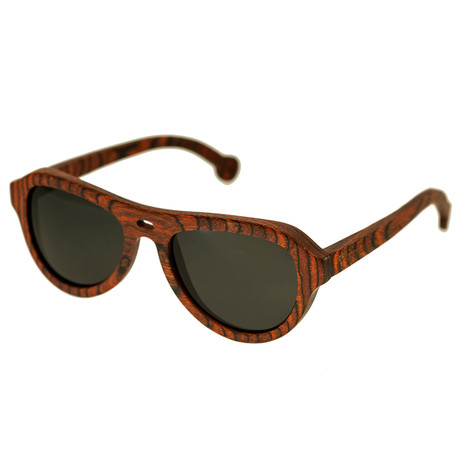 Stroud Sunglasses (Orange Frame // Black Lens)