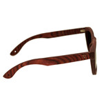 Irons Sunglasses (Cherry Frame // Black Lens)