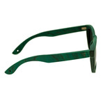 Hamilton Sunglasses (Teal Frame // Blue-Green Lens)