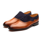 Wingtip Combination Brogue // Tan & Blue (US: 7)