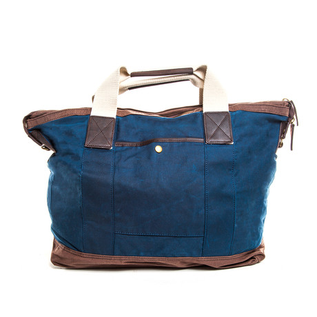 Maker & Co  // Weekend Tote Bag // Navy + Brown