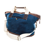 Maker & Co  // Weekend Tote Bag // Navy + Brown