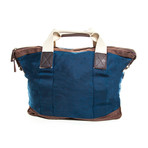 Maker & Co  // Weekend Tote Bag // Navy + Brown