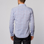 Interlocking Lines Button-Shirt // Blue (S)