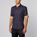 Classic Button-Up Shirt // Navy (S)