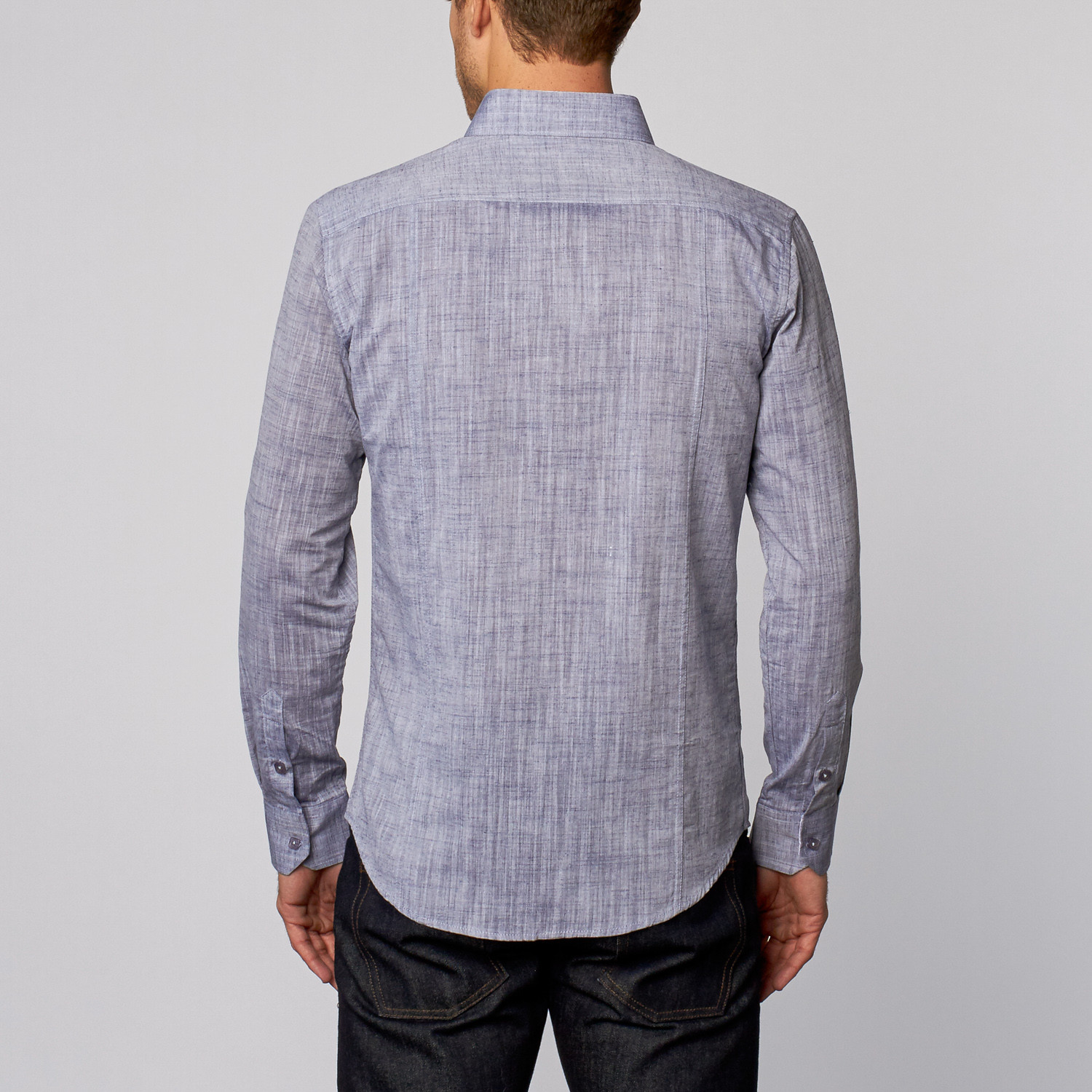 Lightweight Button-Up Shirt // Navy (S) - Isaac b. - Touch of Modern
