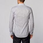 Sequence Print Button-Up Shirt // White (XL)
