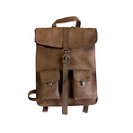 Leather Survey Backpack (Brown) - Kjøre Project - Touch of Modern