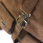 Leather Survey Backpack (Brown)