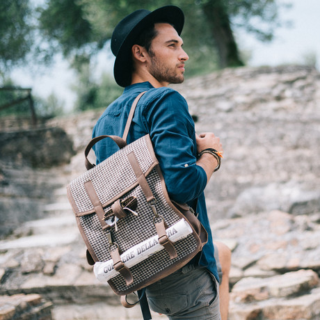 Leather + Wool Survey Evolution Backpack