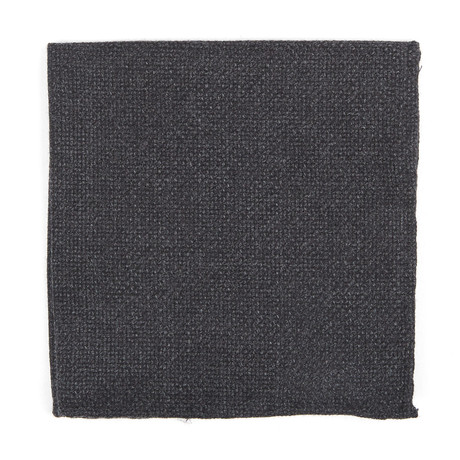 Woven Pocket Square // Charcoal