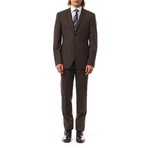 Slim Fit Suit // Marrone Check (Euro: 50)
