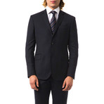 Slim Fit 2-Button Suit // Small Stripe Blue (Euro: 56)
