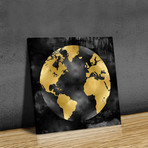 The Globe // Gold on Black (20"W x 20"H // Paper)