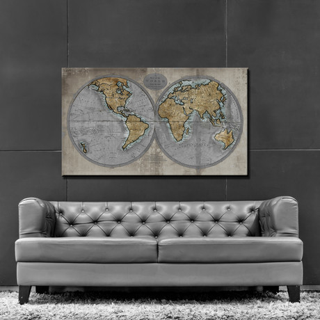 Map of the World (40"W x 24"H // Paper)