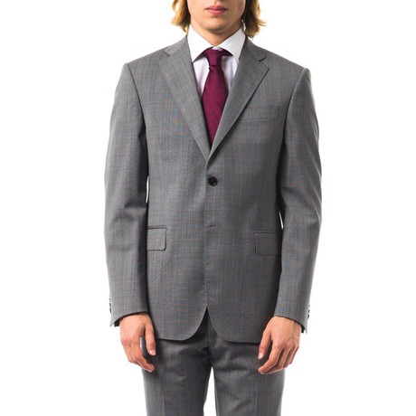 Classic 2-Button Suit // Grey Textured (Euro: 44)