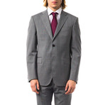Classic 2-Button Suit // Grey Textured (Euro: 52)