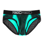 NY Mesh Brief // Turquoise (M)