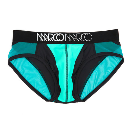 NY Brief // Turquoise and Black (S)