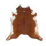 Cowhide // Light Brown + White