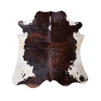 Cowhide // Dark Brown + White